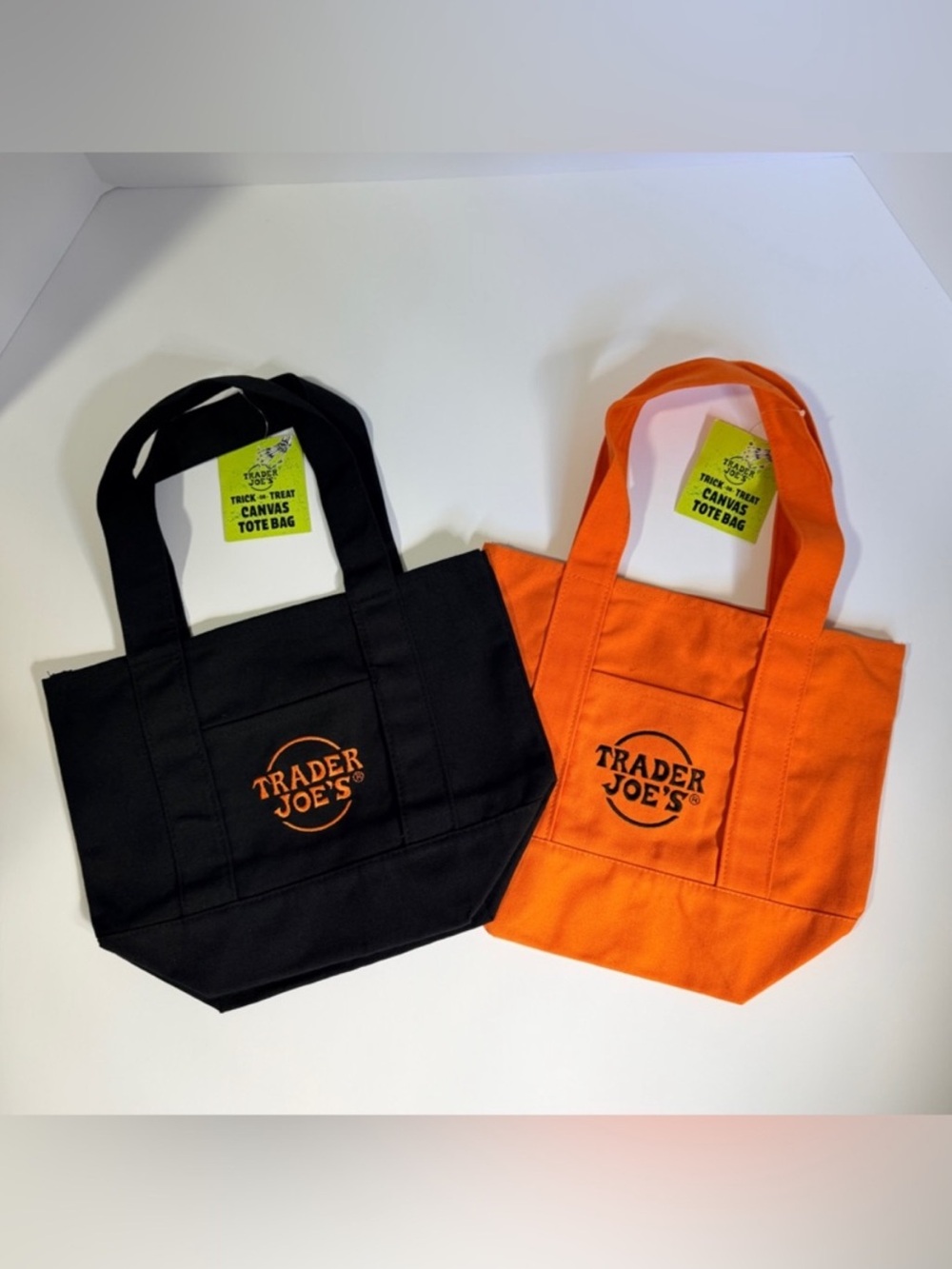 Trader Joe's Canvas Tote Bag
Duo - Black & Orange Mini